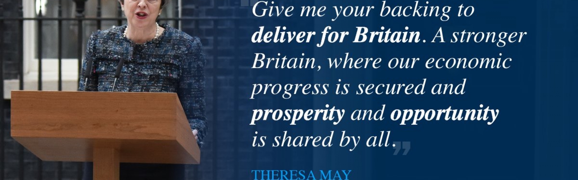 Theresa May graphic