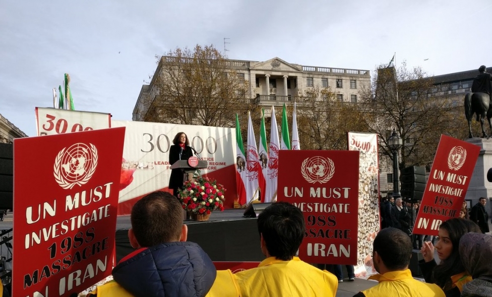 Villiers at Iran rally