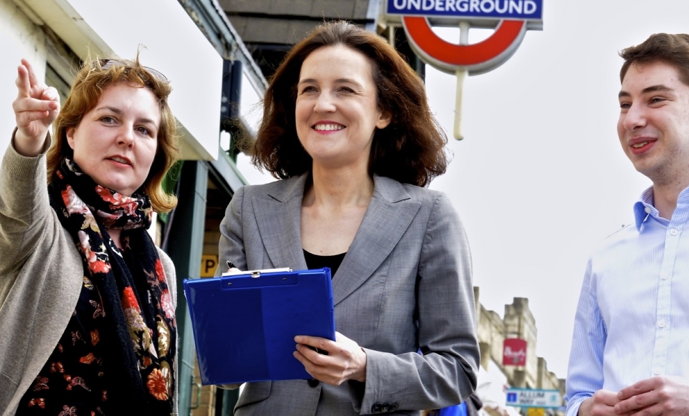 Theresa Villiers London Underground