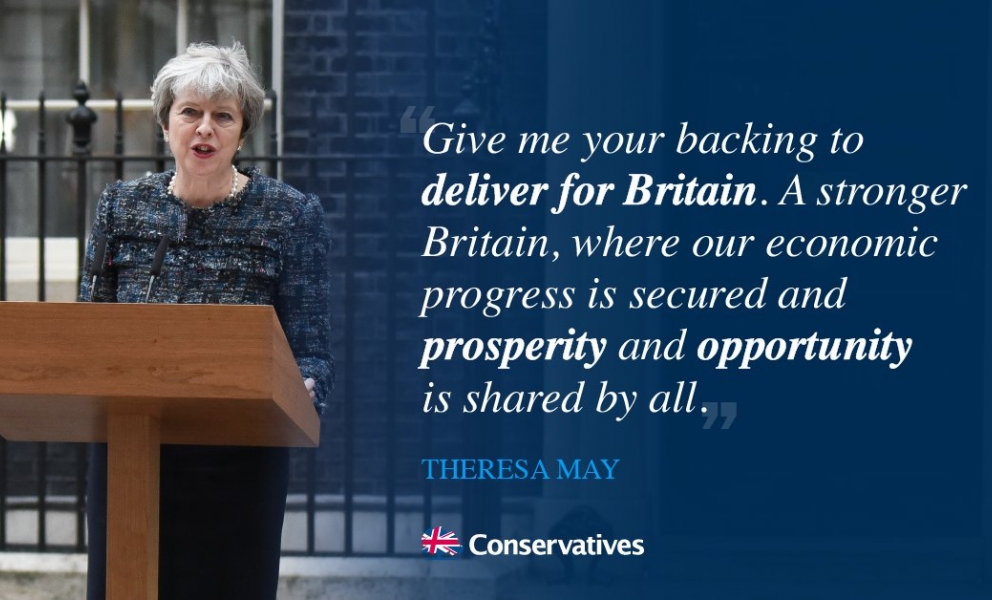 Theresa May graphic