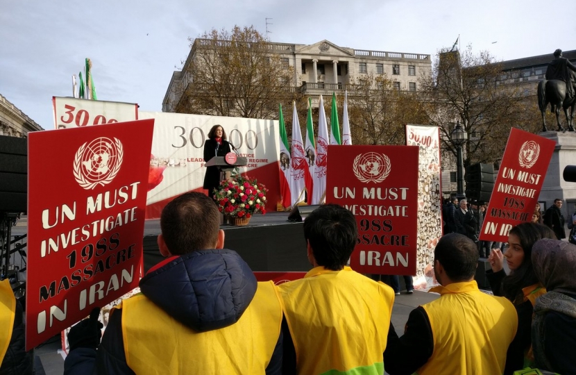 Villiers at Iran rally