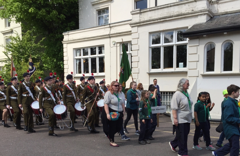 Scout parade Finchley