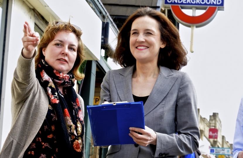 Theresa Villiers London Underground