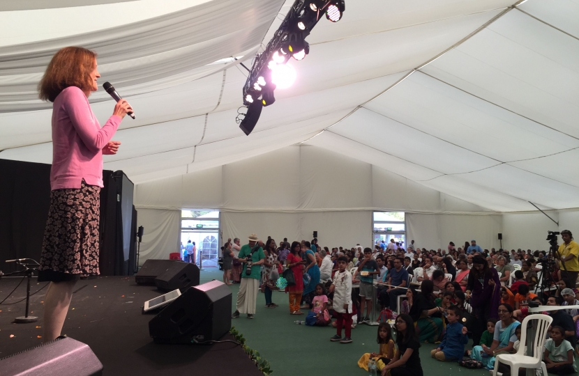 Villiers visits Janmashtami festival at Bhaktivedanta Manor