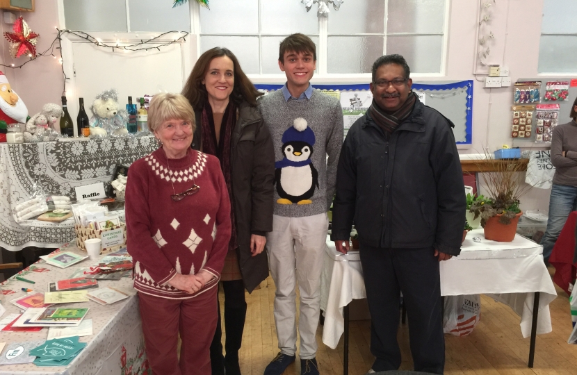 Villiers joins festivities at the East Christmas Fair Theresa