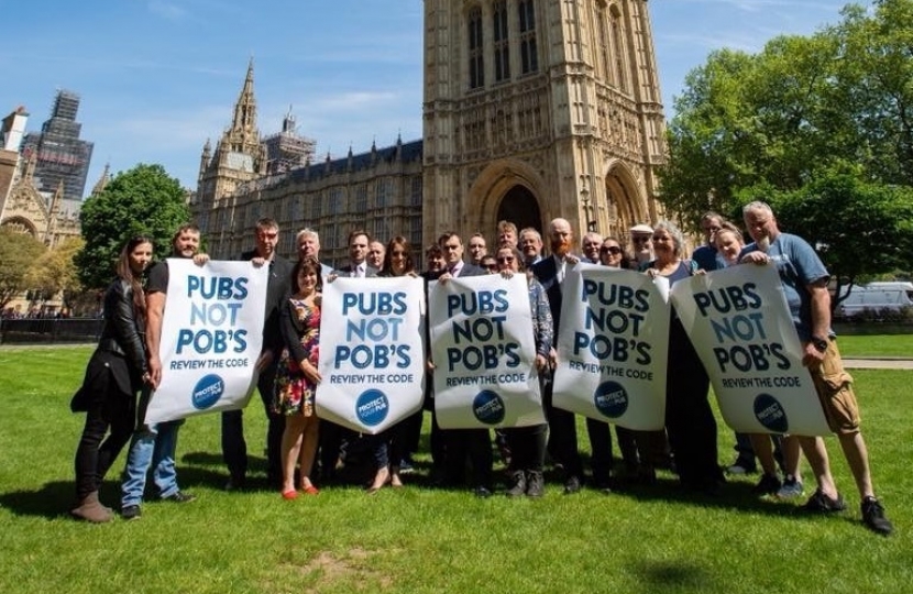 Pubs Code lobby of Parliament