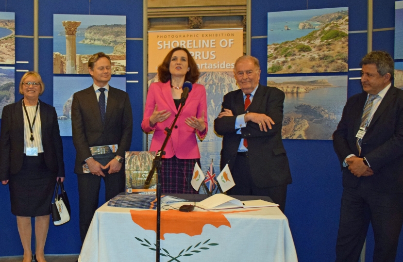 Theresa Villiers Cyprus event