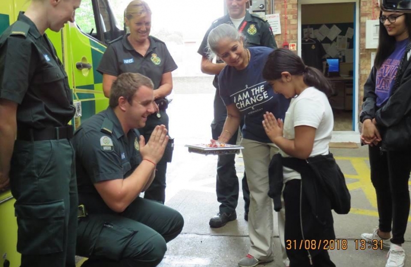 HSS UK meet Friern Barnet ambulance drivers