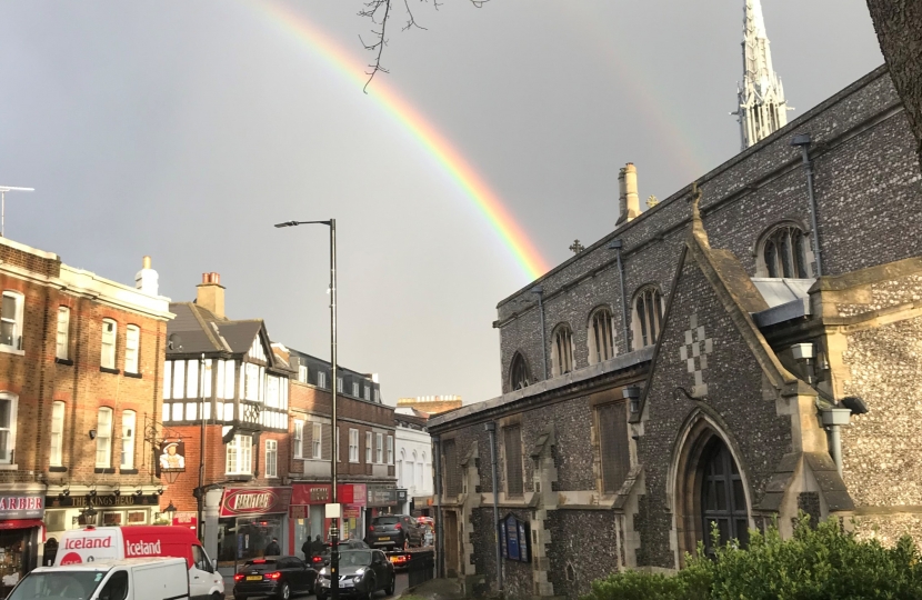 Rainbow over Chipping Barnet