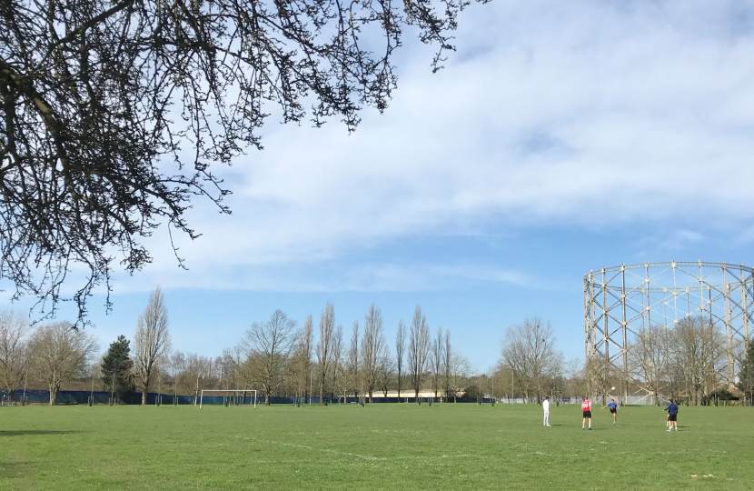 Victoria Recreation Ground next to the Victoria Quarter development site