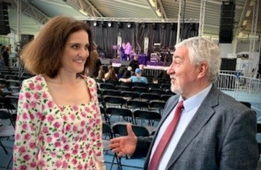 Theresa Villiers meets Bambos Charalambous of Parikiaki