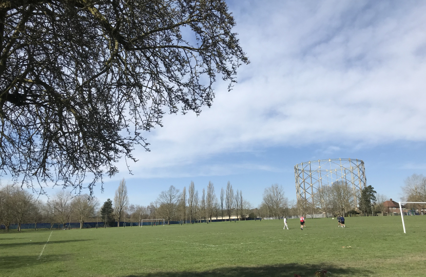 Victoria Recreation Ground next to the Victoria Quarter development site