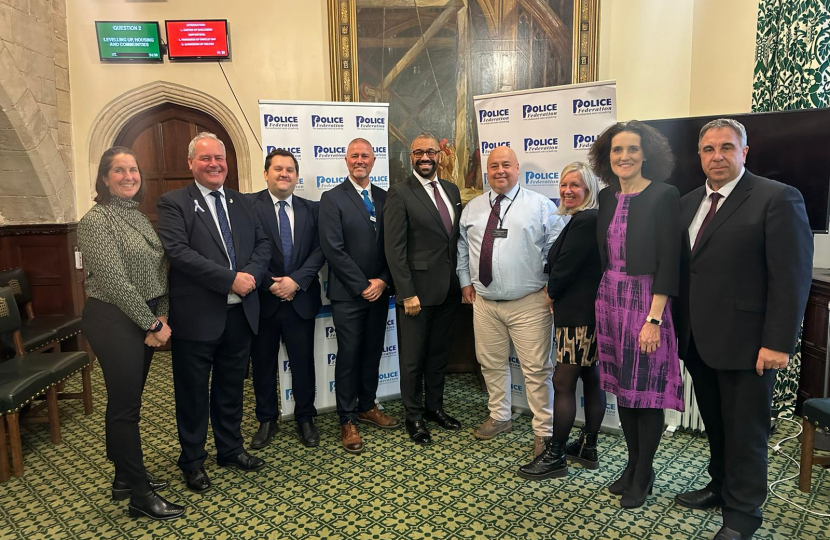 Theresa Villiers MP meets Police Federation and Home Secretary James Cleverly