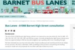 Barnet High Street bus lane consultation