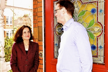 Theresa Villiers campaigning