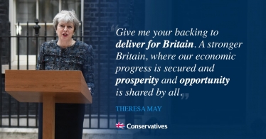 Theresa May graphic