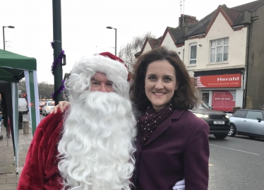 Theresa Villiers at East Barnet Christmas Fair