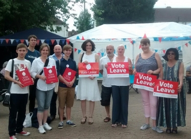 Campaigning to leave in the 2016 referendum on the EU