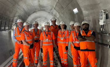 Theresa Villiers visits Bank station upgrade works