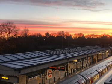 High Barnet tube station at dawn