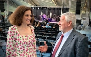 Theresa Villiers meets Bambos Charalambous of Parikiaki