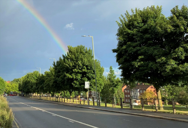 Rainbow over Barnet Hill