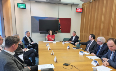 Theresa Villiers MP chairing the AGM of the APPG for Events