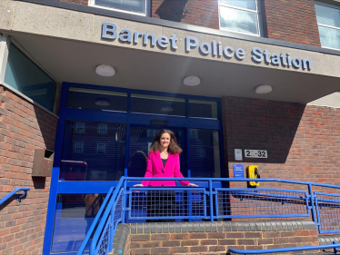 Theresa Villiers campaigning to save Barnet Police Station